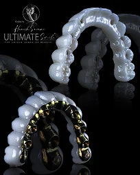 Image timeline of smile success stories from Ultimate Smile Design restorative care